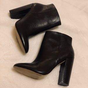 Black Leather Aldo Boots Size 9